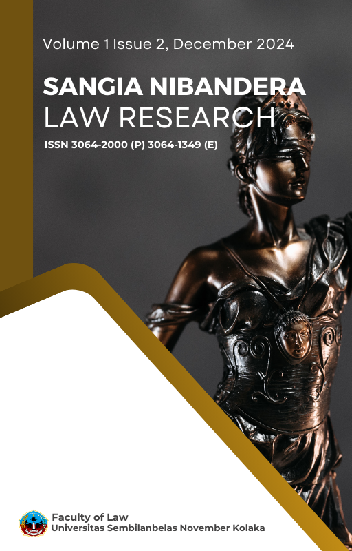 View Vol. 1 No. 2 (2024): Various Law Enforcement Issues
